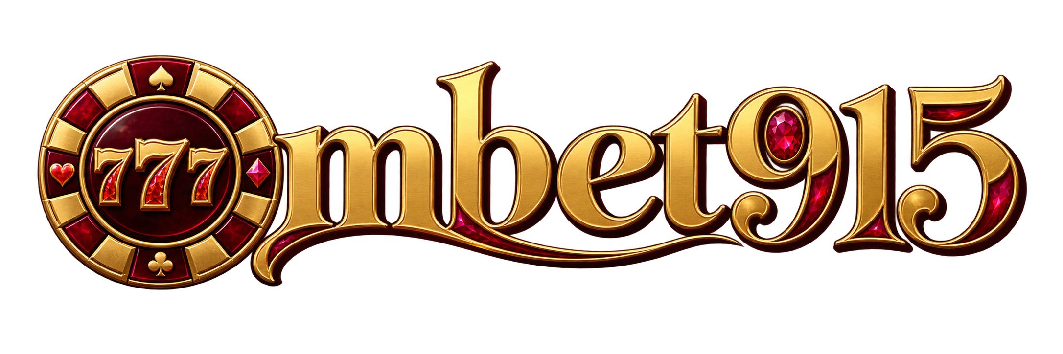 โลโก้ mbet915 สีแดงทับทิมและทอง